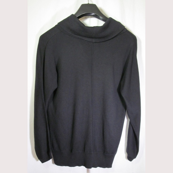 Coldwater Creek Sweater Size PS Black Cowl Neck - Picture 2 of 3